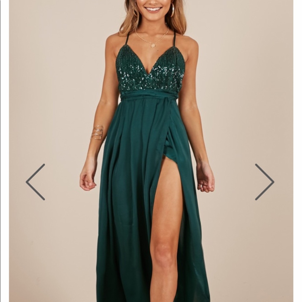 Showpo. Emerald Green Maxi Dress
